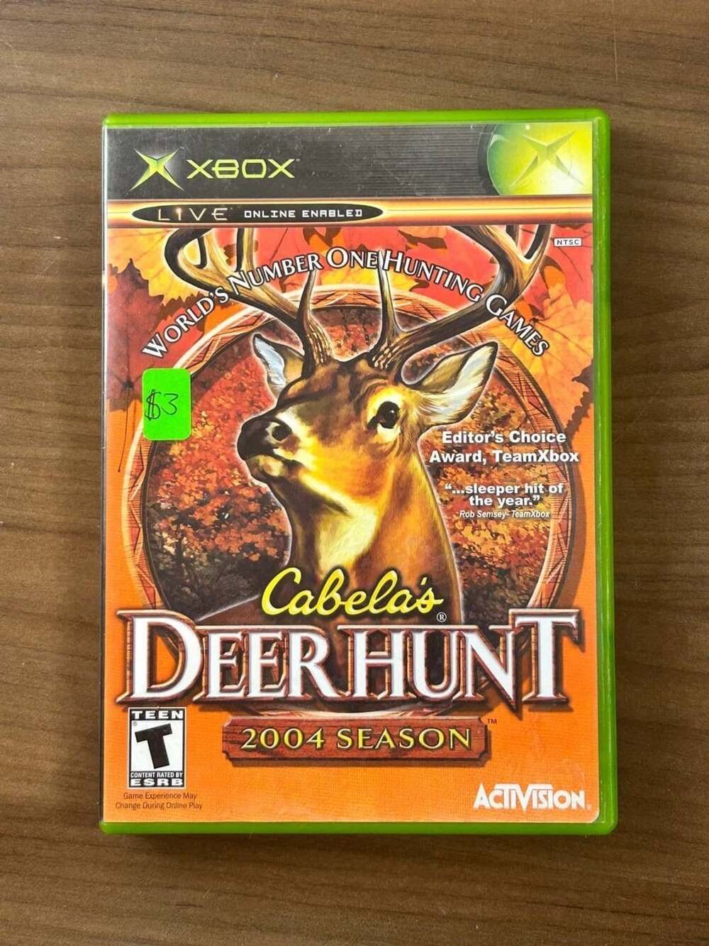 Cabela's Deer Hunt 2004 Season Microsoft Xbox 2003 CIB Complete w/ Manual